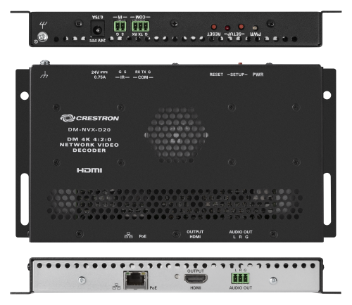 CRESTRON DM NVX 4K60 4:2:0 NETWORK AV DECODER (DM-NVX-D20) 6511649 - imagen 2