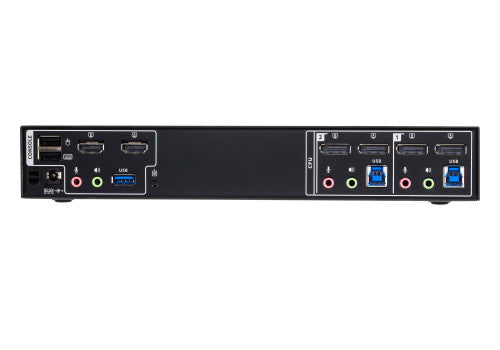 ATEN Matriz de vídeo en formato compacto KVM DisplayPort 4K dual display de 2 puertos con Boundless Switching - imagen 3