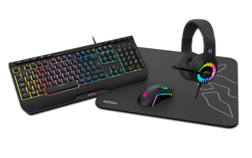 KROM KIT GAMING 4 en 1 KENYA. RGB - imagen 1