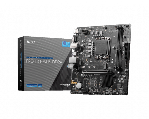 MSI PRO H610M-E DDR4 placa base Intel H610 LGA 1700 micro ATX - imagen 1