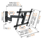 VOGELS WALL 3245 FULL-MOTION TV WALL MOUNT NEGRO - imagen 2