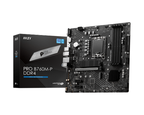 MSI PRO B760M-P DDR4 placa base Intel B760 LGA 1700 micro ATX - imagen 1