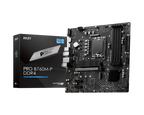 MSI PRO B760M-P DDR4 placa base Intel B760 LGA 1700 micro ATX - imagen 1