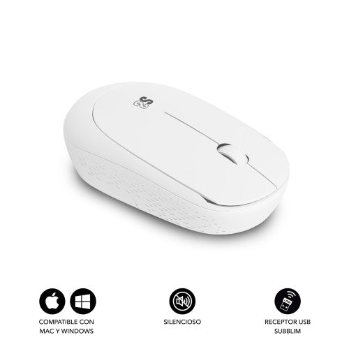 SUBBLIM Ratón Business Plus Silencioso inalámbrico 2.4G 1200 DPI Blanco - imagen 2