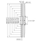 VOGELS GAMA PROFESIONAL INTERFACES VERTICALES CONNECT-IT (PARED, SUELO, TECHO Y TECHO SUELO) PFS 3308 INTERFACE DISPLAY STRIPS 830MM NEGRO (PFS3308) - imagen 2