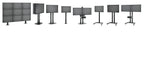 VOGELS GAMA PROFESIONAL BASES A SUELO PARA TUBOS CONNECT-IT FLOOR PUC27XX PFF 7040 FLOOR PLATE BACK TO BACK LARGE NEGRO (PFF7040) - imagen 2