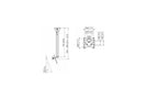 VOGELS GAMA PROFESIONAL KITS SOPORTES DE TECHO PFC 585 DISPLAY CEILING KIT PLATA (PFC585) - imagen 3