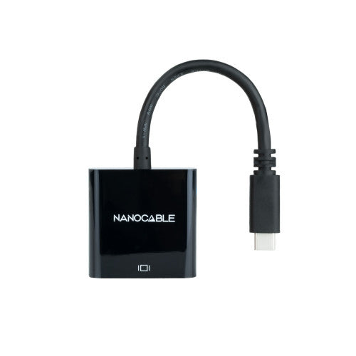Nanocable Conversor USB-C a VGA, USB-C/M-VGA/H, Negro, 10 cm - imagen 2