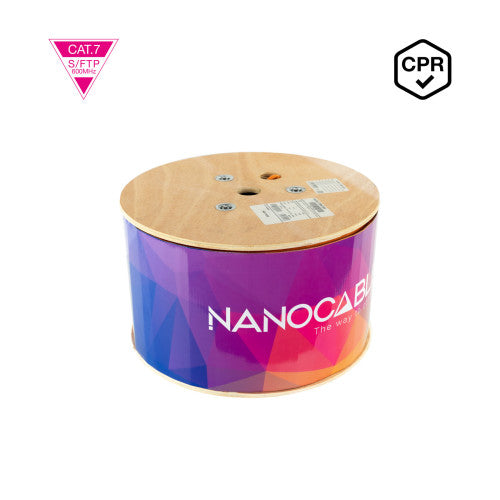 Nanocable Cable de Red CAT.7 LSZH SFTP PIMF AWG23, Naranja, 305m - imagen 1