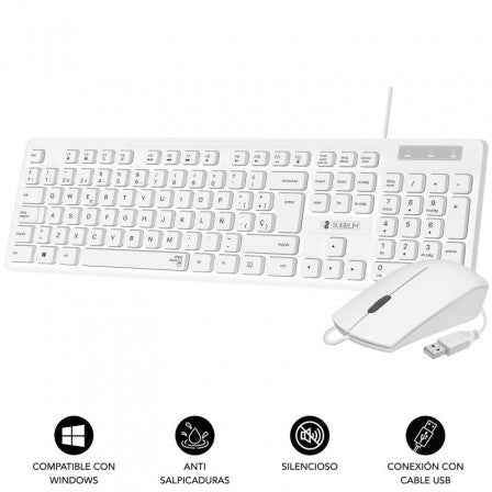 Subblim COMBO BUSINESS SLIM SILENCIOSO CON CABLE USB B
