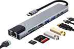 Ewent EW1146 base para portátil y replicador de puertos Alámbrico USB 3.2 Gen 1 (3.1 Gen 1) Type-C Gris - imagen 2