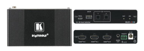 KRAMER AVSM 2X1 4K HDR HDMI AUTO SWITCHER - VS-211X (20-80549090) - imagen 1