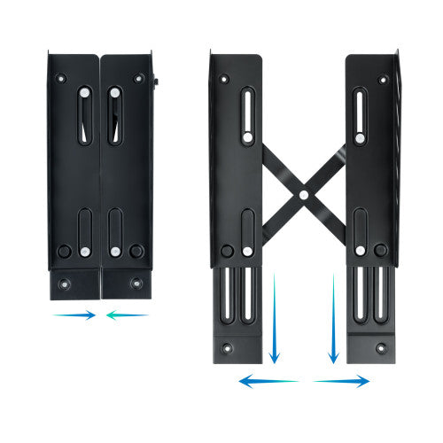 TooQ Soporte metálico para CPU de suelo con ruedas - imagen 3