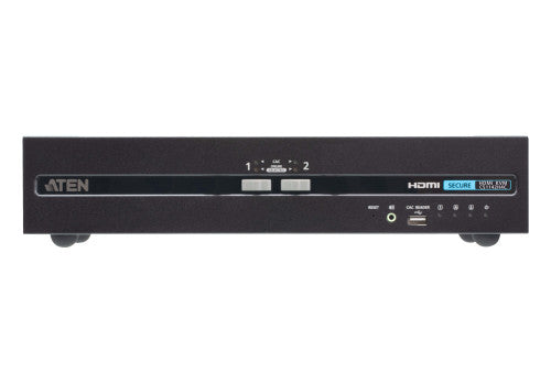 Imagen de ATEN Switch KVM de seguridad avanzada HDMI dual display USB de 2 puertos con CAC (compatible con PSD PP v4.0)
