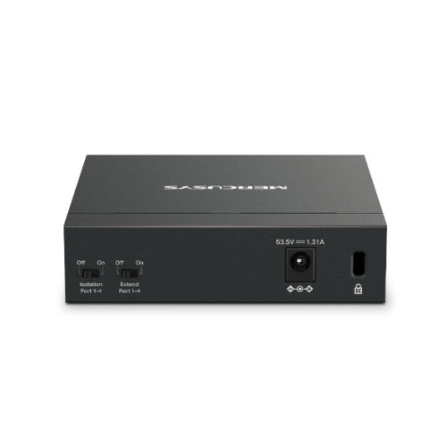 Mercusys MS105GP switch Gigabit Ethernet (10/100/1000) Energía sobre Ethernet (PoE) Negro - imagen 3
