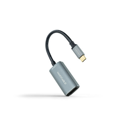 Nanocable Conversor USB-C a DisplayPort 8K Aluminio, 15 cm, Gris - imagen 1