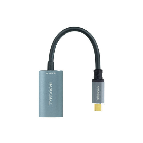 Nanocable Conversor USB-C a DisplayPort 8K Aluminio, 15 cm, Gris - imagen 2