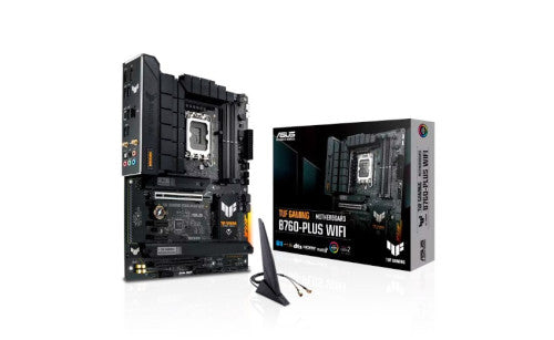 Asus PLACA ASUS TUF GAMING B760-PLUS WIFI,INTEL,1700,B760,4DDR5,128GB,HDMI+DP,4SATA+3M.2,4USB 3.2+1USB-C,2.5GB+WIFI6E+BT5.2,ATX - imagen 1