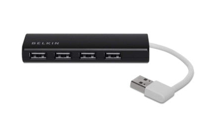 Belkin F4U042BT hub de interfaz 480 Mbit/s Negro