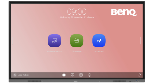 BenQ RE9803 Panel plano interactivo 2,49 m (98") LED 400 cd / m² 4K Ultra HD Negro Pantalla táctil Procesador incorporado Android 11 18/7 - imagen 1