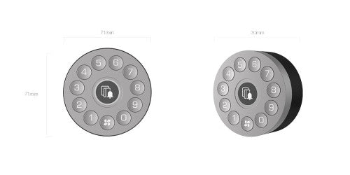 Imagen de Ezviz Cerradura Inteligente CS-DL01S/DL01CP Diseño Elegante Teclado Incluido