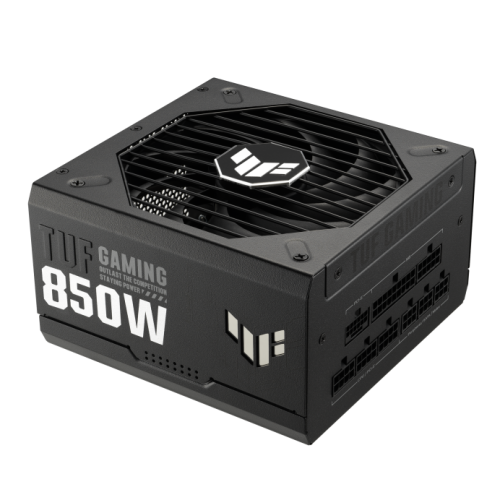 Asus FUENTE ALIMENTACION ASUS TUF-GAMING-850G,850W,CONECTOR 12VHPWR (Fully Modular Power Supply, 80+ Gold Certified, ATX 3.0 Compatible, Military-grade Components, Dual Ball Bearing, Axial-tech Fan, PCB Coating, 10 Year Warranty)