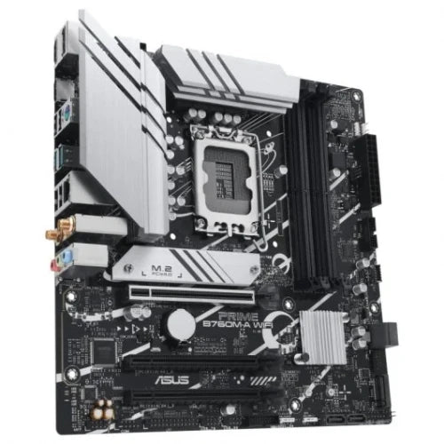 Asus PLACA ASUS PRIME B760M-A WIFI,INTEL,1700,B760,4DDR5,128GB,2HDMI+DP,4SATA+2M.2,2USB 3.2+USB-C,2.5GB+WIFI6E+BT5.2,MATX - imagen 2