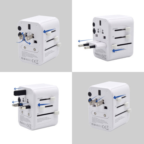Ewent EW1470 adaptador de enchufe eléctrico Universal Blanco - imagen 3