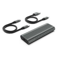 Ewent EW7025 caja para disco duro externo Caja externa para unidad de estado sólido (SSD) Gris M.2 - imagen 1