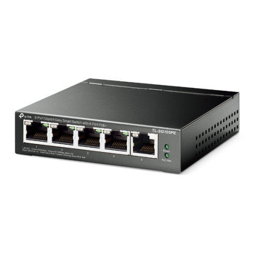 TP-Link Switch PoE TL-SG105PE 5 Puertos Gigabit 4 PoE+ 65W Plug and Play - imagen 2
