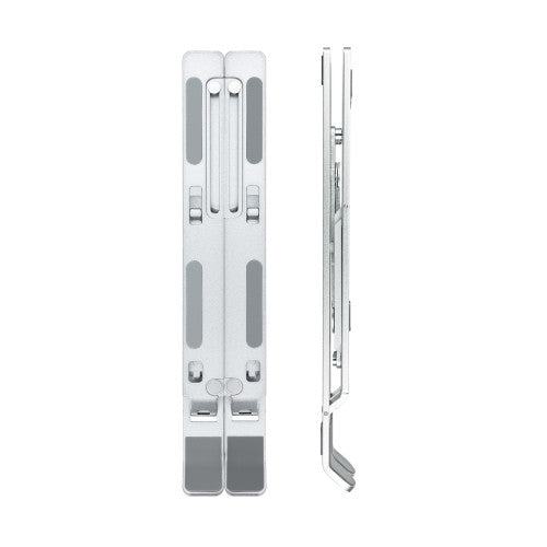 TooQ Soporte Elevador para Portátiles, Tablets, Móviles y Libros, Plata - imagen 2