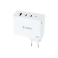 TooQ Cargador de Pared GaN 2xUSB-C/PD + USB-A/QC 100W, Blanco - imagen 1