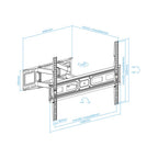 TooQ Soporte de pared para pantallas 37”- 80” - imagen 2