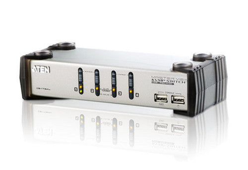 Imagen de ATEN CS1734AC-AT interruptor KVM Negro, Plata