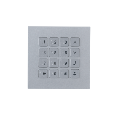 Imagen de Teclado Modular Dahua DHI-VTO4202F-MK Plata 100x100mm