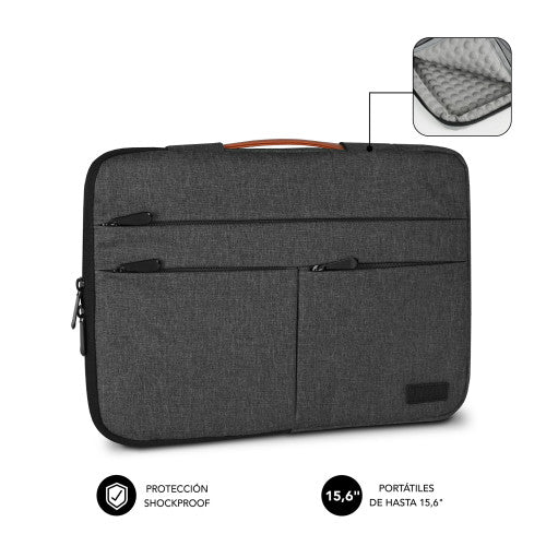SUBBLIM Funda Air Padding 360 Sleeve 15,6" Dark Grey - imagen 2