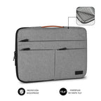 SUBBLIM Funda Air Padding 360 Sleeve 15,6" Light Grey - imagen 2