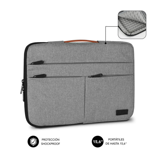 SUBBLIM Funda Air Padding 360 Sleeve 15,6" Light Grey - imagen 2