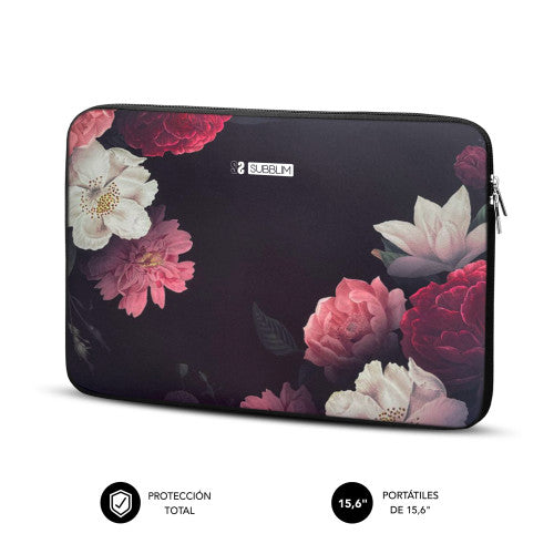 SUBBLIM Funda Ordenador Neopreno Trendy Sleeve Neo Flowers 15,6" - imagen 2