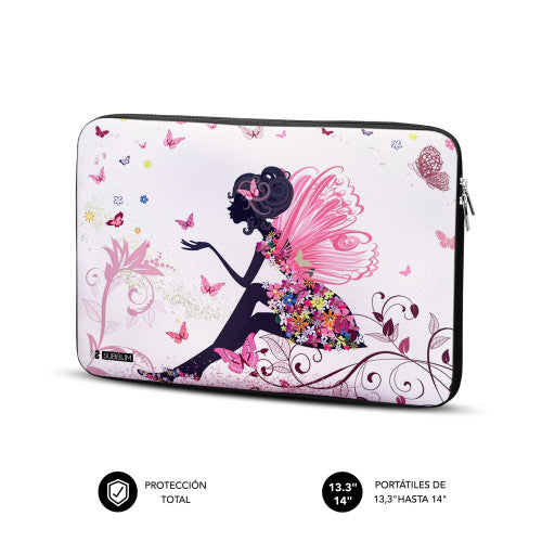 SUBBLIM Funda Ordenador Neopreno Trendy Sleeve Neo Hada 13,3-14" - imagen 2