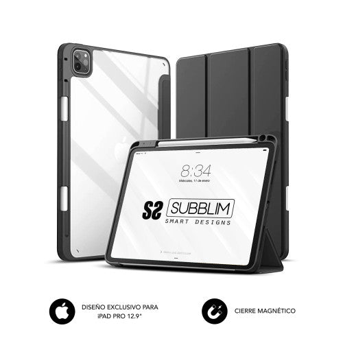SUBBLIM Funda Tablet Clear Shock Case Ipad Pro 12,9" 2022/2021/2020 - imagen 2