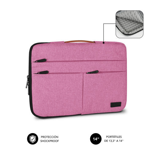 SUBBLIM Funda Air Padding 360 Sleeve 13,3-14" Pink - imagen 2