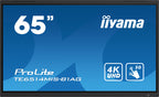 iiyama TE6514MIS-B1AG pantalla de señalización Panel plano interactivo 165,1 cm (65") LCD Wifi 435 cd / m² 4K Ultra HD Negro Pantalla táctil Procesador incorporado Android 24/7 - imagen 1