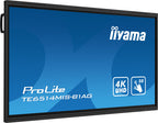 iiyama TE6514MIS-B1AG pantalla de señalización Panel plano interactivo 165,1 cm (65") LCD Wifi 435 cd / m² 4K Ultra HD Negro Pantalla táctil Procesador incorporado Android 24/7 - imagen 3