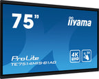 iiyama TE7514MIS-B1AG pantalla de señalización Panel plano interactivo 190,5 cm (75") LCD Wifi 435 cd / m² 4K Ultra HD Negro Pantalla táctil Procesador incorporado Android 24/7 - imagen 2