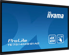 iiyama TE7514MIS-B1AG pantalla de señalización Panel plano interactivo 190,5 cm (75") LCD Wifi 435 cd / m² 4K Ultra HD Negro Pantalla táctil Procesador incorporado Android 24/7 - imagen 3