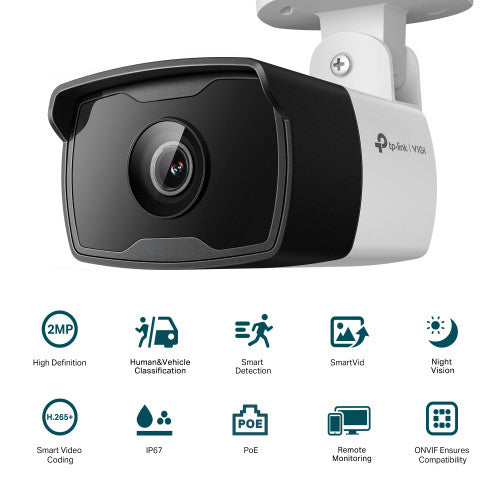 TP-Link Cámara IP Exterior VIGI C320I(2.8mm) 2MP IR Detección Inteligente IP67 - imagen 3