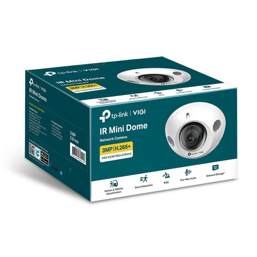 TP-Link Cámara IP Mini Domo VIGI C230I Mini(2.8mm) 3MP IR Detección Inteligente - imagen 2