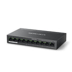 Mercusys MS110P switch Gestionado Fast Ethernet (10/100) Energía sobre Ethernet (PoE) Negro - imagen 2