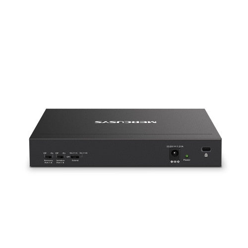 Mercusys MS110P switch Gestionado Fast Ethernet (10/100) Energía sobre Ethernet (PoE) Negro - imagen 3